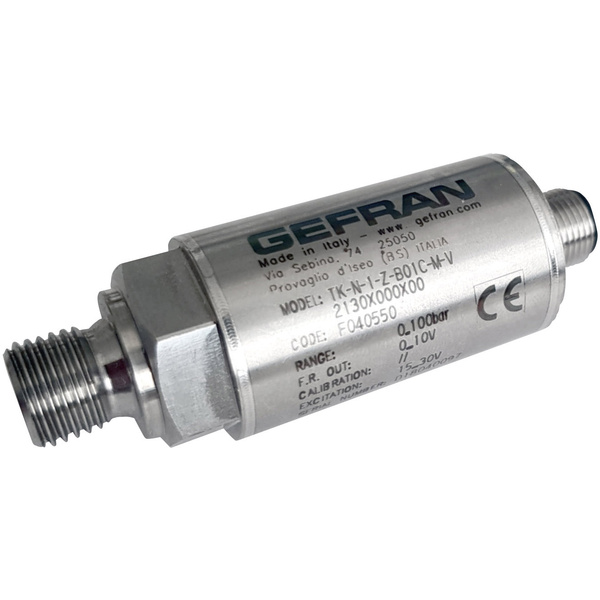 Gefran Drucksensor 1 St. TK-E-1-Z-B01C-M-V 0 bar bis 100 bar M12, 4 polig (Ø x L) 26.5mm x 84mm