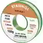 Stannol HS10-Fair Lötzinn Spule Sn99,3Cu0,7 ROM1 100 g 1 mm Stannol HS10-Fair Lötzinn Spule Sn99,3Cu0,7 ROM1 100 g 1 mm