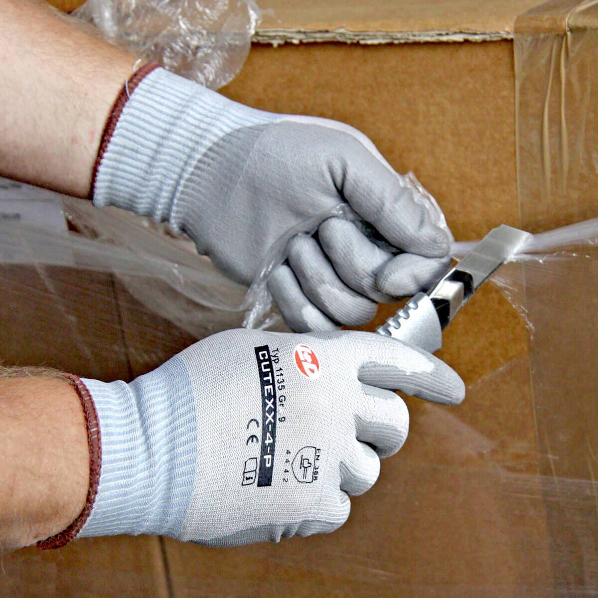 L+D CUTEXX-4-P 1135-L Polyethylen Schnittschutzhandschuh Größe (Handschuhe): 9, L EN 388 CAT II 1 Paar