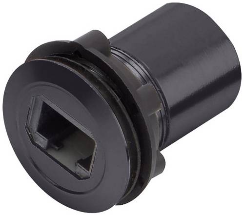 TRU Components RJ45-02-BK RJ-Einbaubuchse RJ45 CAT5 8/8 1417397 Buchse, Einbau Schwarz 1 St.
