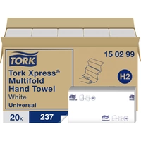 TORK 150299 Xpress Multifold Universal Papierhandtücher (L x B) 23.4cm x 21.3cm Weiß 4740St. TORK 150299 Xpress Multifold Universal Papierhandtücher (L x B) 23.4cm x 21.3cm Weiß 4740St.