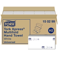 TORK 150299 Xpress Multifold Universal Papierhandtücher (L x B) 23.4cm x 21.3cm Weiß 4740St. TORK 150299 Xpress Multifold Universal Papierhandtücher (L x B) 23.4cm x 21.3cm Weiß 4740St.