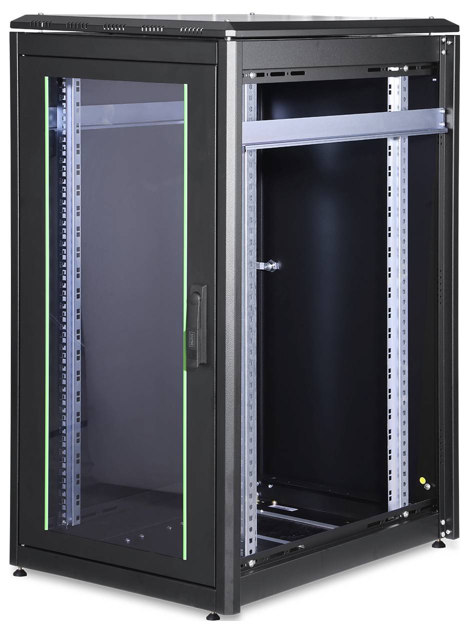 Digitus DN-19 22U-6/8-B-1 19 Zoll Netzwerkschrank (B x H x T) 600 x 1164 x 800mm 22 HE Schwarz (RAL 9005)