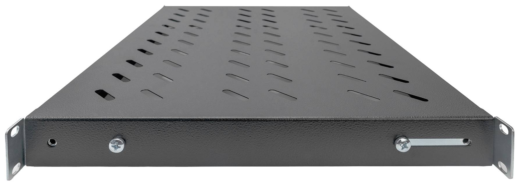 Digitus DN-97645 19 Zoll Netzwerkschrank-Geräteboden 1 HE variable Befestigungsschienen Geeignet für Schranktiefe: 600mm Schwarz