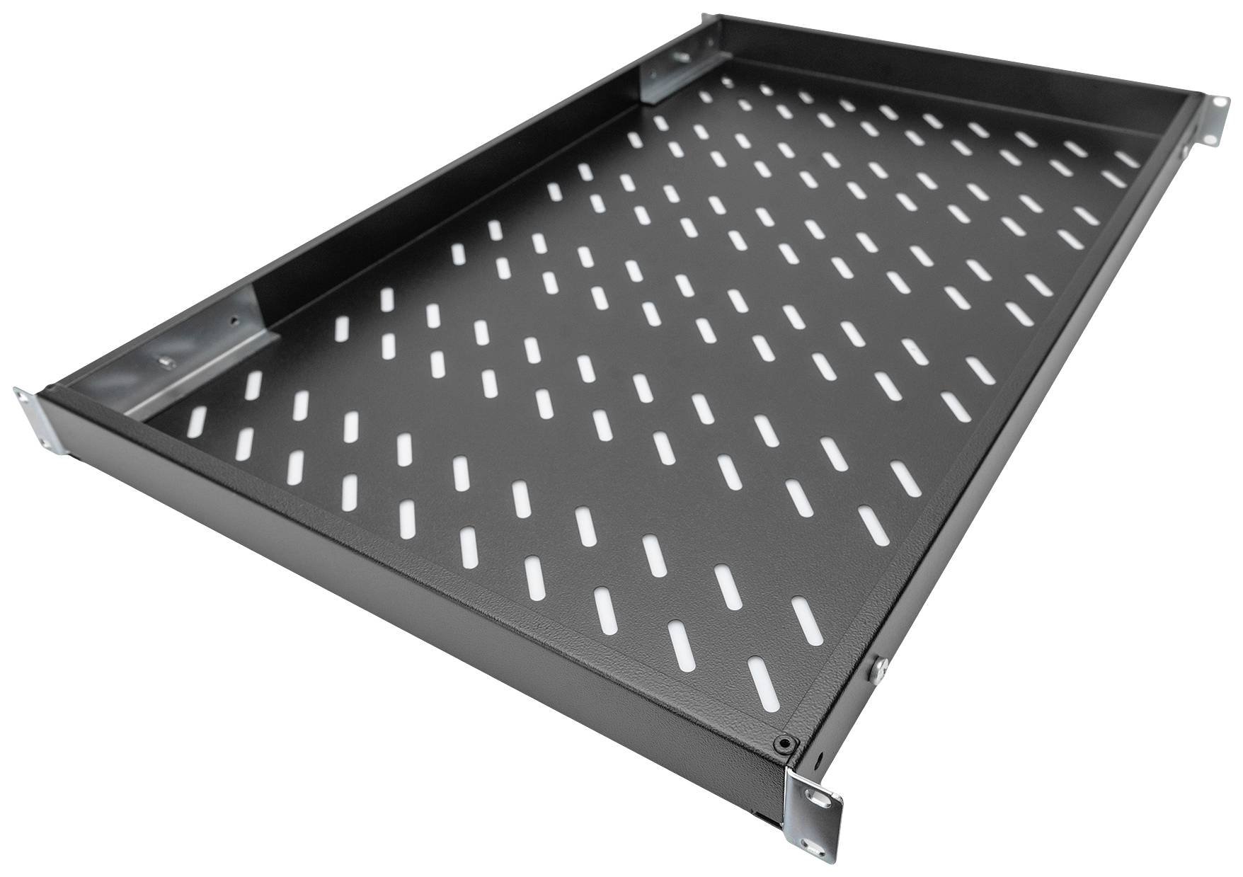 Digitus DN-97649 19 Zoll Netzwerkschrank-Geräteboden 1 HE variable Befestigungsschienen Geeignet für Schranktiefe: 1000mm Schwarz