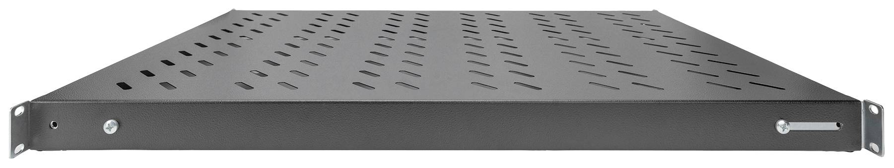 Digitus DN-97649 19 Zoll Netzwerkschrank-Geräteboden 1 HE variable Befestigungsschienen Geeignet für Schranktiefe: 1000mm Schwarz