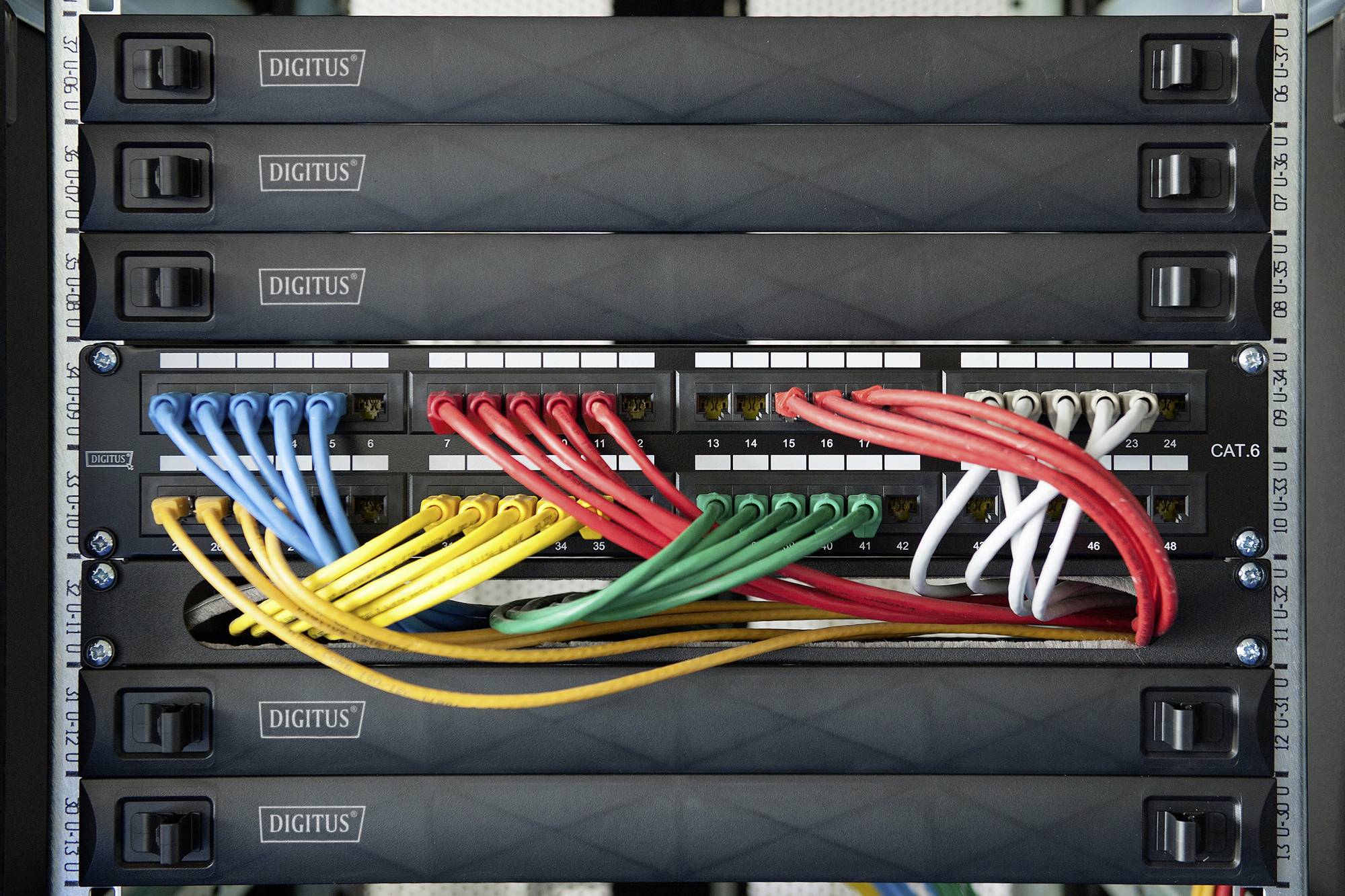 Digitus DN-97651 19 Zoll Netzwerkschrank-Blindabdeckung 1 HE Schwarz (RAL 9005)