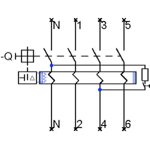 Siemens 5SV33446KL FI-Schutzschalter A 4polig 40A 0.03A 400V Siemens 5SV33446KL FI-Schutzschalter A 4polig 40A 0.03A 400V