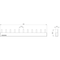 Siemens 5ST3667 Sammelschiene 63A Siemens 5ST3667 Sammelschiene 63A