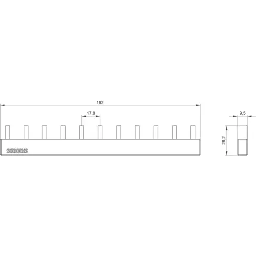 Siemens 5ST3667 Sammelschiene 63A Siemens 5ST3667 Sammelschiene 63A