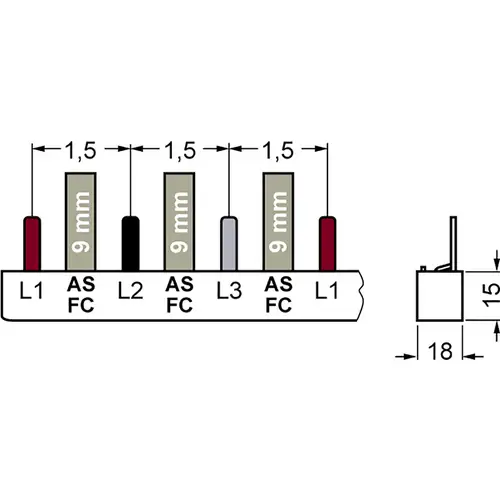 Siemens 5ST3714 Sammelschiene 80A Siemens 5ST3714 Sammelschiene 80A