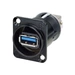 Neutrik Reversible USB-Durchführung 3.0 Buchse, Einbau Durchführung NAUSB3-B Inhalt: 1St. Neutrik Reversible USB-Durchführung 3.0 Buchse, Einbau Durchführung NAUSB3-B Inhalt: 1St.