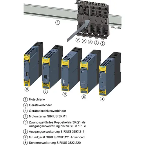 Siemens 3SK1111-1AB30 3SK11111AB30 Sicherheitsschaltgerät 24 V/DC, 24 V/AC Nennstrom 5A Siemens 3SK1111-1AB30 3SK11111AB30 Sicherheitsschaltgerät 24 V/DC, 24 V/AC Nennstrom 5A