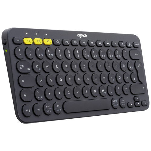 Logitech K380 Bluetooth® Tastatur Deutsch, QWERTZ, Windows® Dunkelgrau
