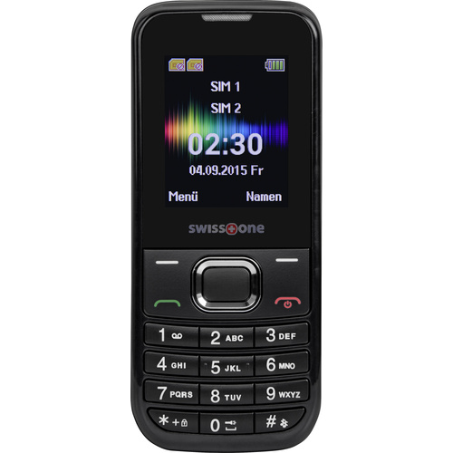 Téléphone portable double SIM 1.77 pouces swisstone SC 230 noir