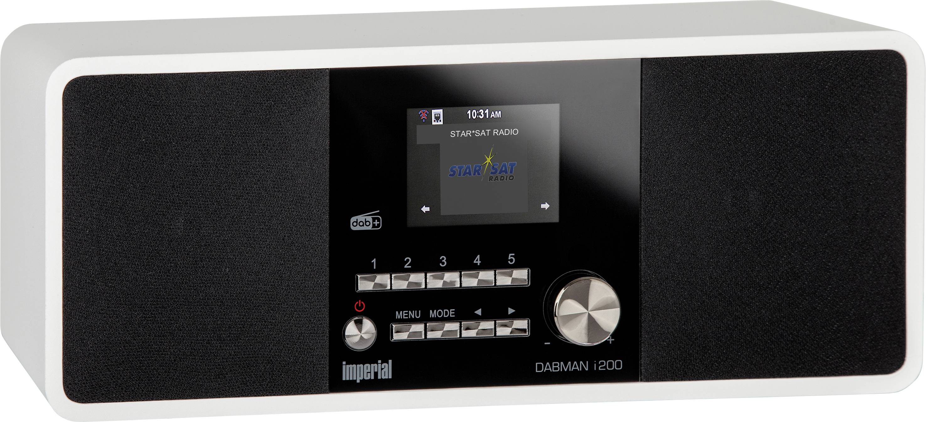 Imperial Dabman i200 Internet Tischradio DAB+, UKW, Internet AUX, USB, Internetradio Weiß