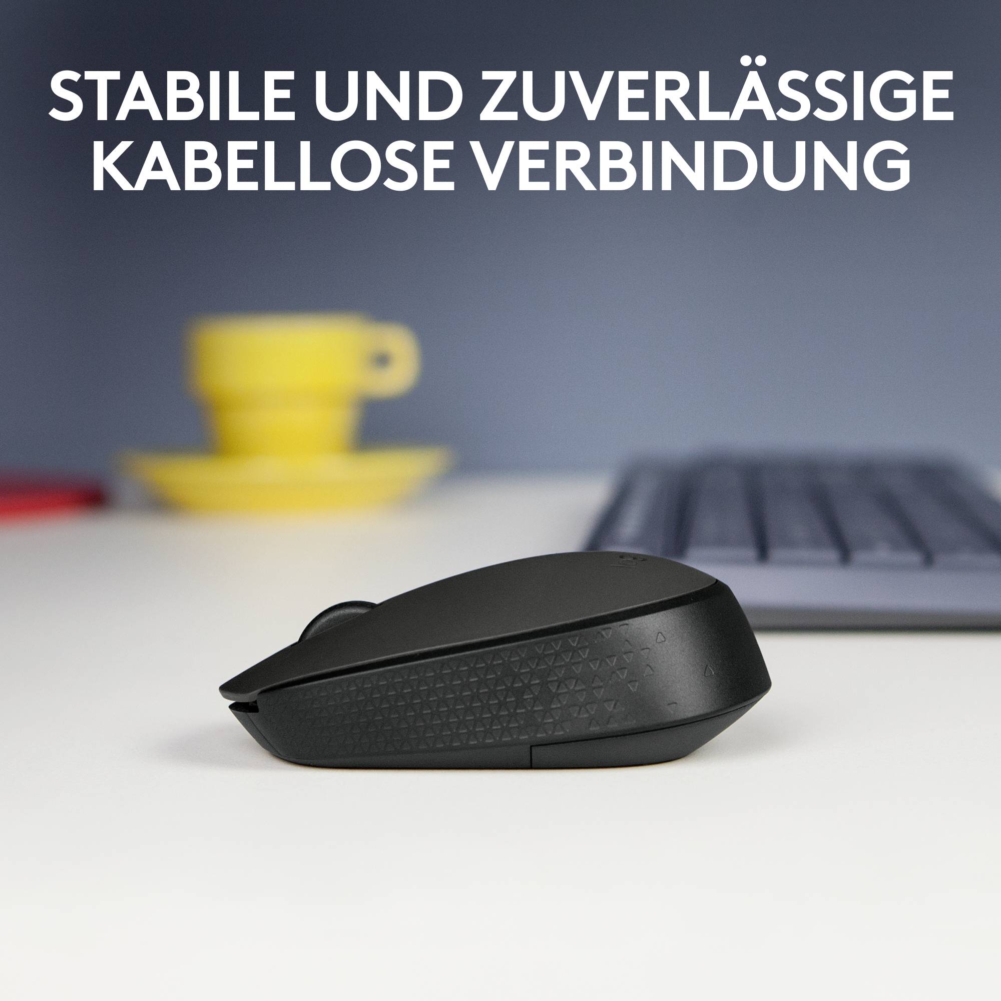 Logitech M171 Maus Kabellos, Funk Optisch Schwarz, Grau 3 Tasten 1000 dpi
