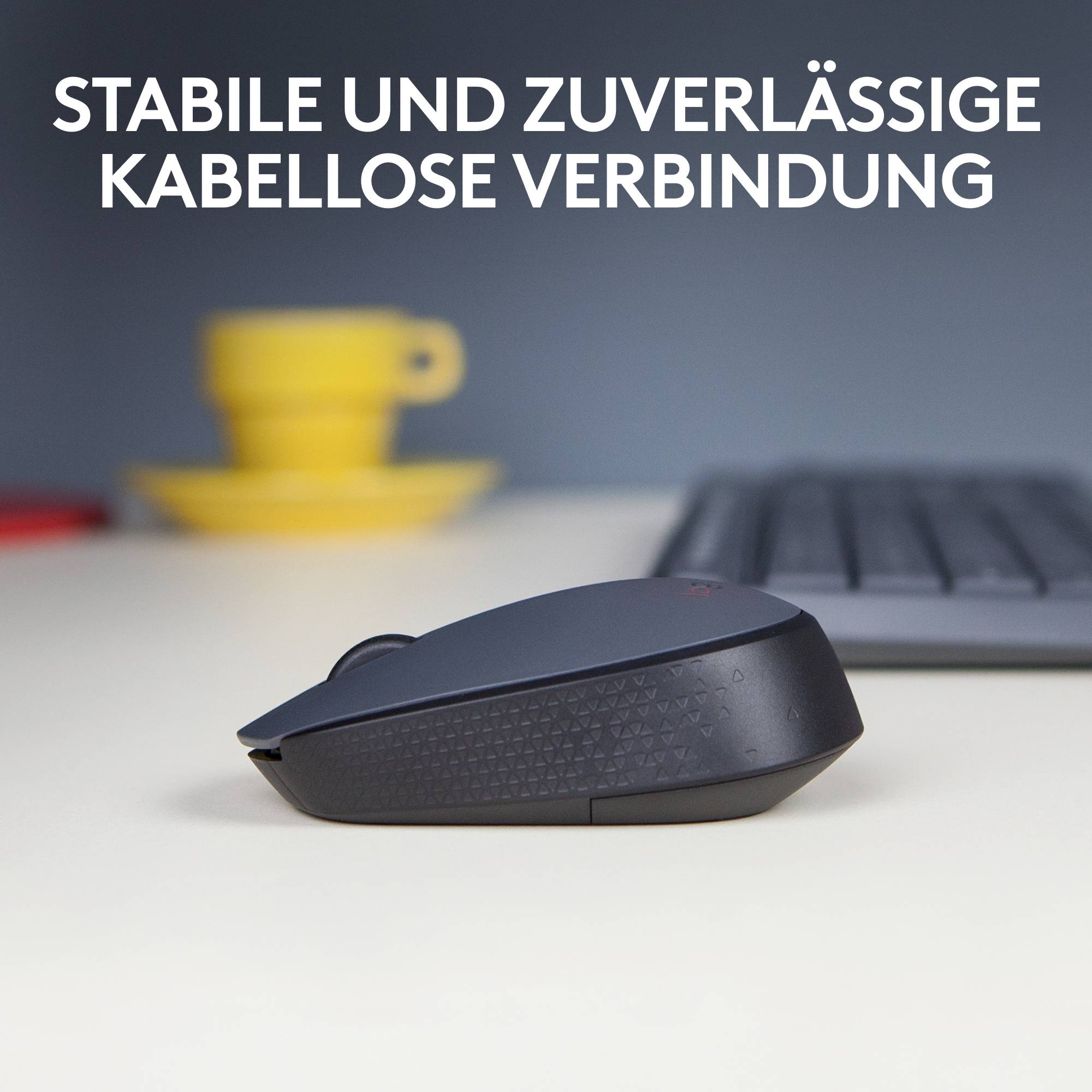 Logitech M170 Maus Funk Optisch Grau, Schwarz 3 Tasten