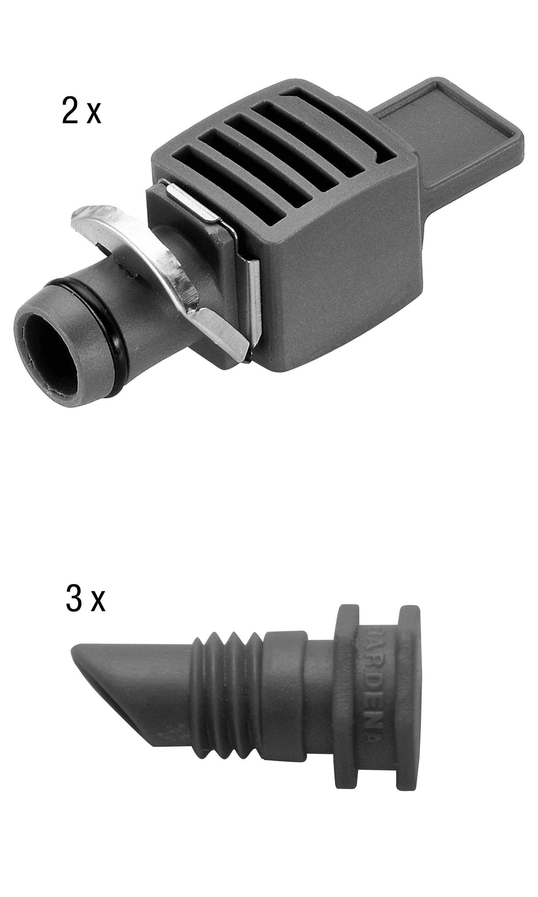 GARDENA Micro-Drip System Start-Set Pflanztöpfe M 13 mm (1/2") Ø Schlauchlänge: 25 m 13001-20