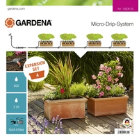 GARDENA Micro-Drip System Erweiterungsset Pflanztröge 13 mm (1/2") Ø Schlauchlänge: 10 m 13006-20 GARDENA Micro-Drip System Erweiterungsset Pflanztröge 13 mm (1/2") Ø Schlauchlänge: 10 m 13006-20