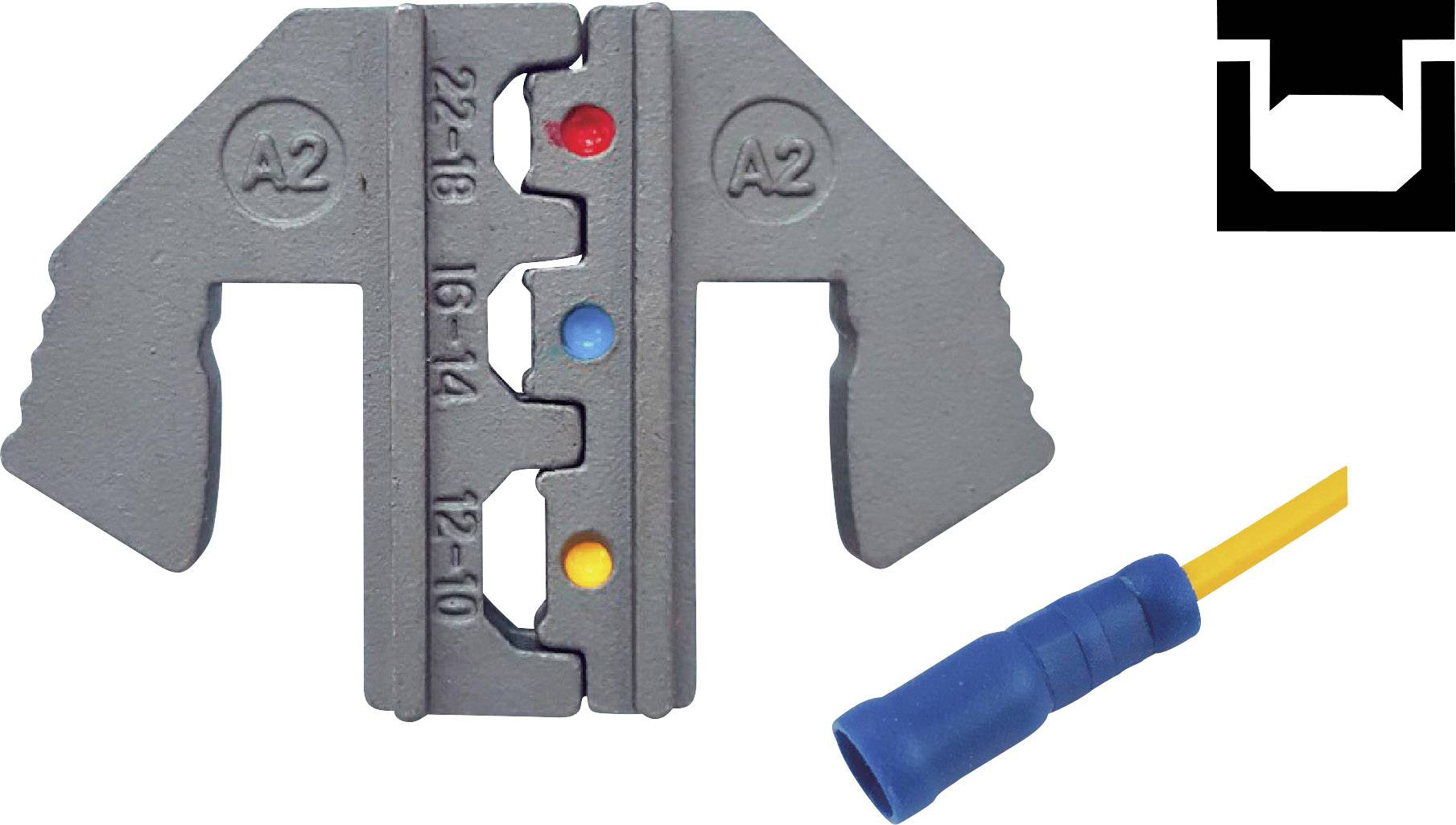 TOOLCRAFT PLE-0A2 Crimp-Einsätze Isolierte Steckverbinder Quetschbereich: 0.5 bis 6mm² Passend für Marke (Zangen): TOOLCRAFT