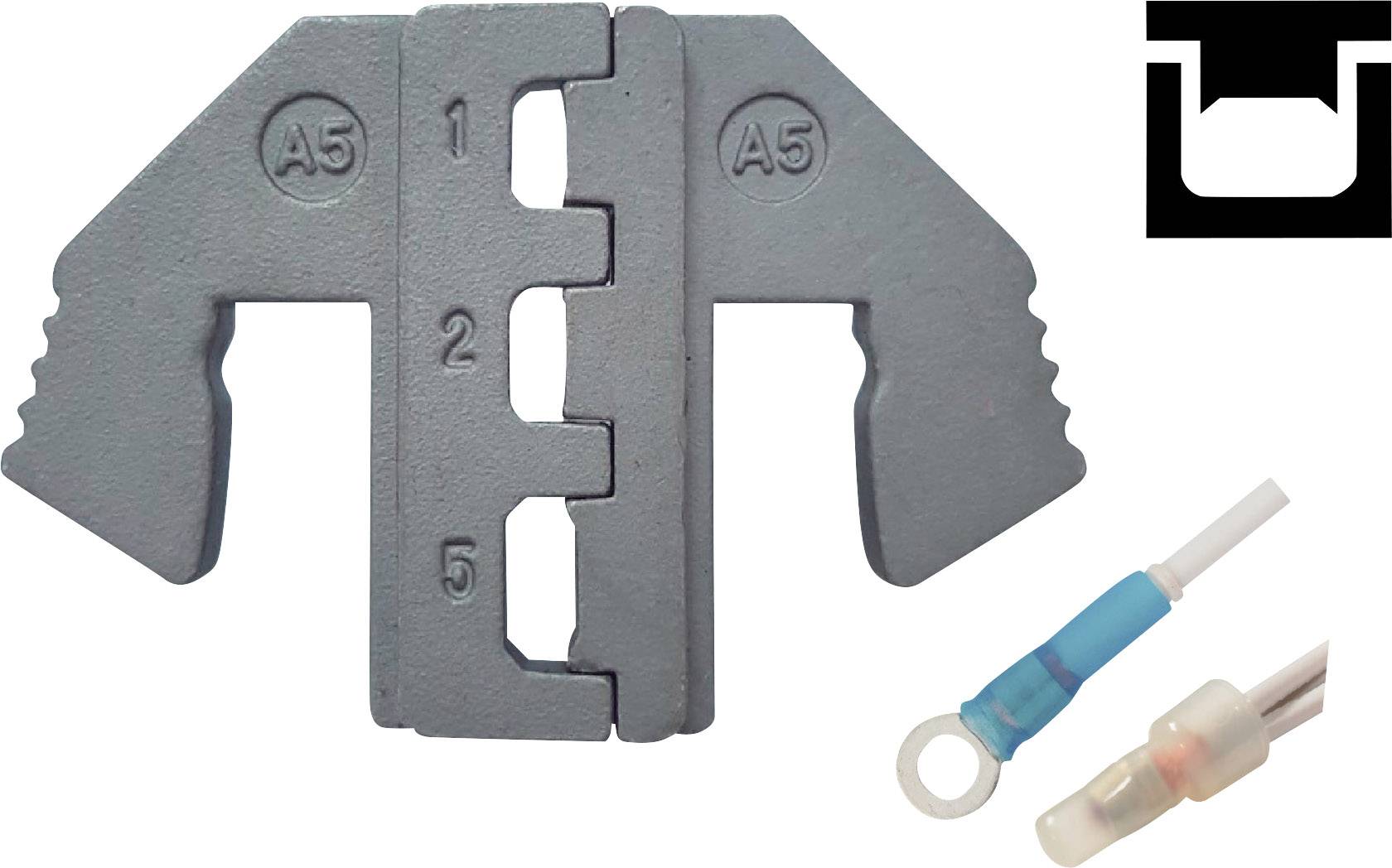 TOOLCRAFT PLE-0A5 Crimp-Einsätze Endverbinder, Kabelschuhe mit Schrumpfschlauch Quetschbereich: 0.5 bis 6mm² Passend für Marke