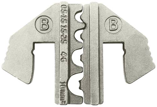 TOOLCRAFT PLE-0B Crimp-Einsätze Unisolierte Kabelschuhe Quetschbereich: 1.5 bis 10 mm² Passend für