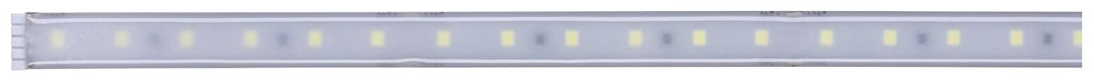Eine lange, gerade LED-Lichtleiste mit gleichmäßig verteilten gelben LEDs.