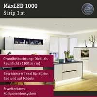 Paulmann MaxLED 1000 70676 LED-Streifen-Erweiterung mit Stecker 24 V 1 m Warmweiß Paulmann MaxLED 1000 70676 LED-Streifen-Erweiterung mit Stecker 24 V 1 m Warmweiß