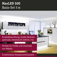 Paulmann MaxLED 500 70605 LED-Streifen-Basisset mit Stecker 24V 5m Tageslichtweiß 1St. Paulmann MaxLED 500 70605 LED-Streifen-Basisset mit Stecker 24V 5m Tageslichtweiß 1St.