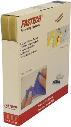 ® B20-STD-HL070825 Klettband zum Aufnähen Haft- und Flauschteil (L x B) 25m x 20mm Beige 25