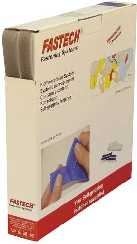 ® B20-STD-HL082225 Klettband zum Aufnähen Haft- und Flauschteil (L x B) 25m x 20mm Hellgrau