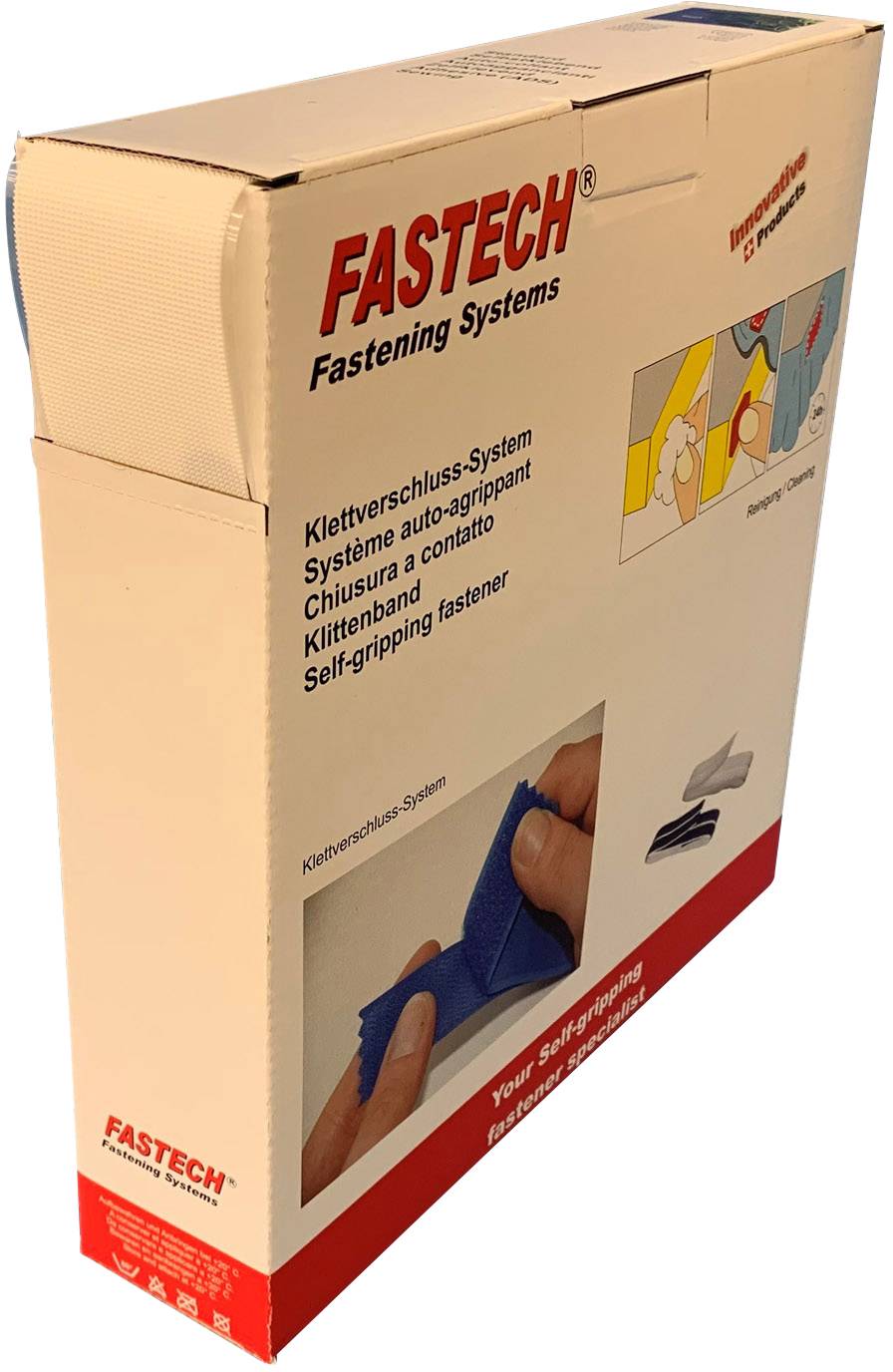 FASTECH® B50SK-F866W25 Klettband zum Aufkleben Hotmelt Mikrohaken (L x B) 25 m x 50 mm Weiß 25 m
