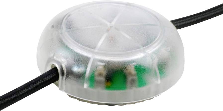 InterBär 8124-000.01 LED-Schnurdimmer mit Schalter Transparent 1 x Aus/Ein Schaltleistung (min.) 5W Schaltleistung (max.) 150W