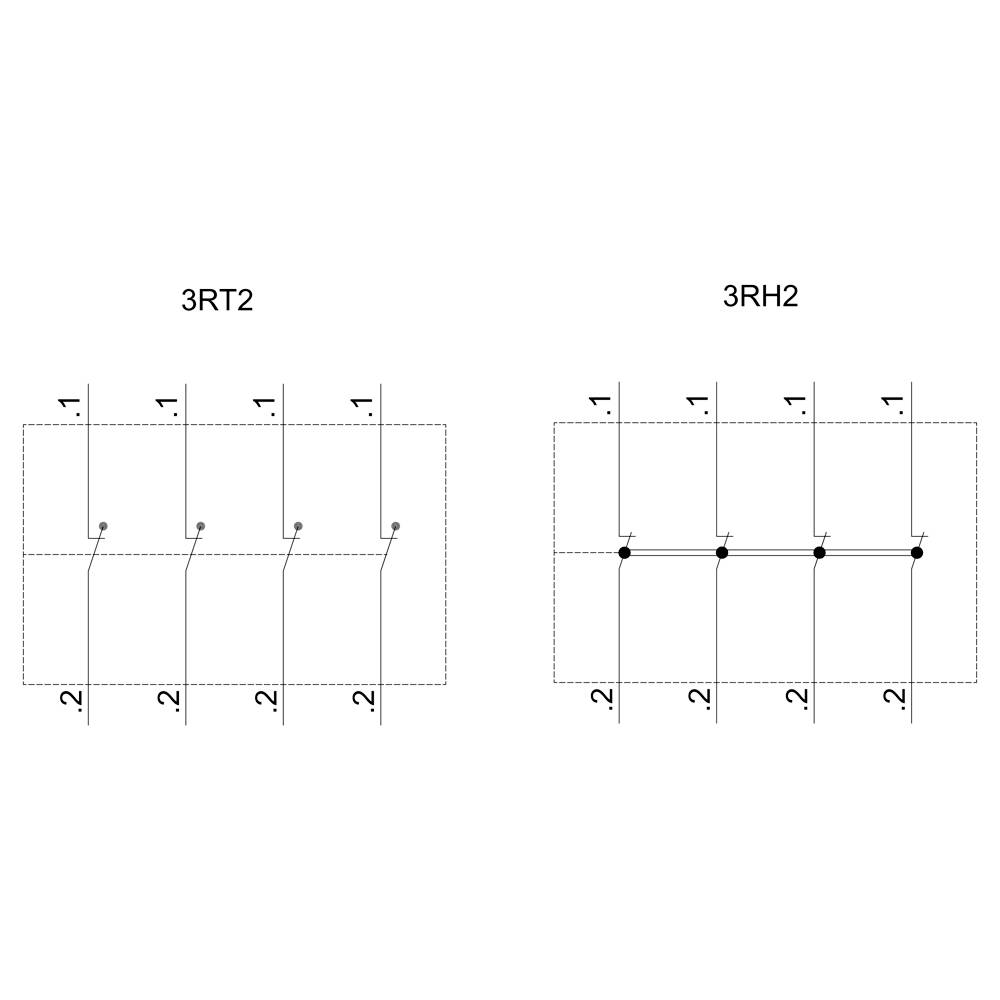 Siemens 3RH2911-1FA04 Hilfsschalterblock 10A 1St.