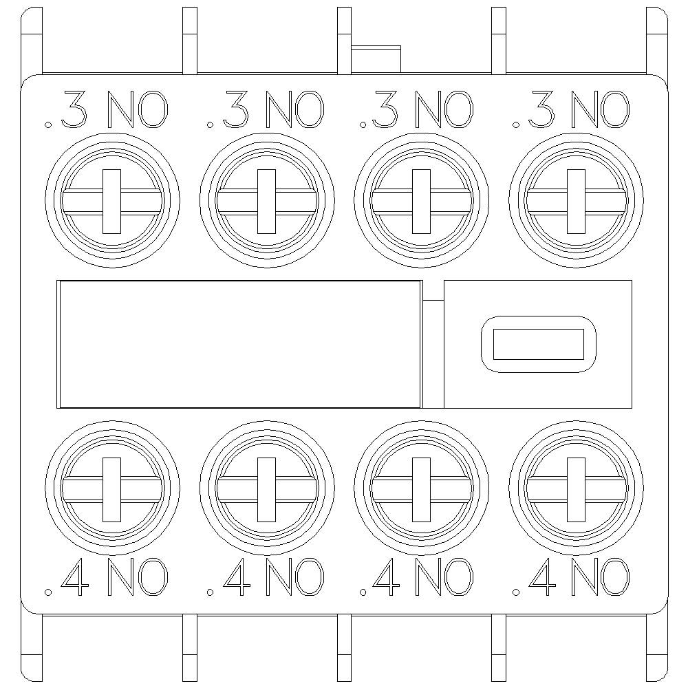 Siemens 3RH2911-1FA40 Hilfsschalterblock 10A 1St.