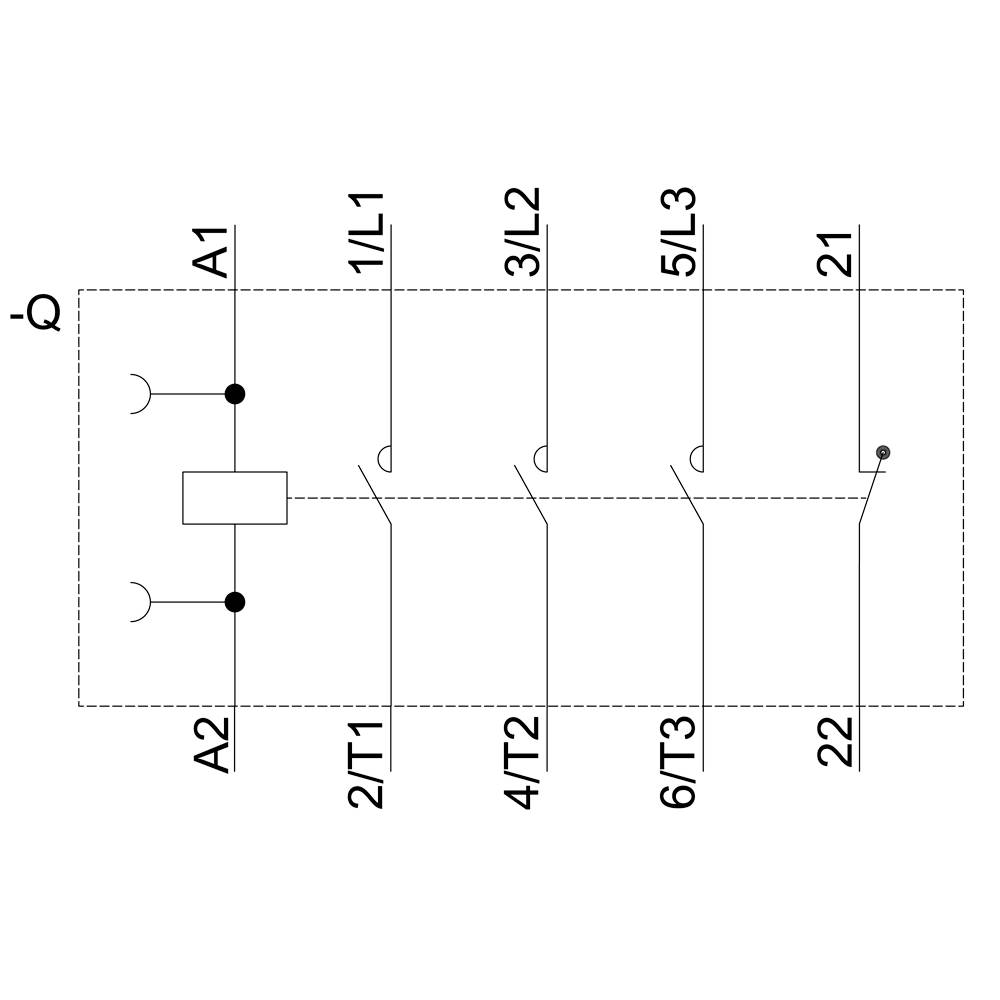 Siemens 3RT2016-1AP02 Schütz 3 Schließer 4 kW 230 V/AC 9 A mit Hilfskontakt 1 St.
