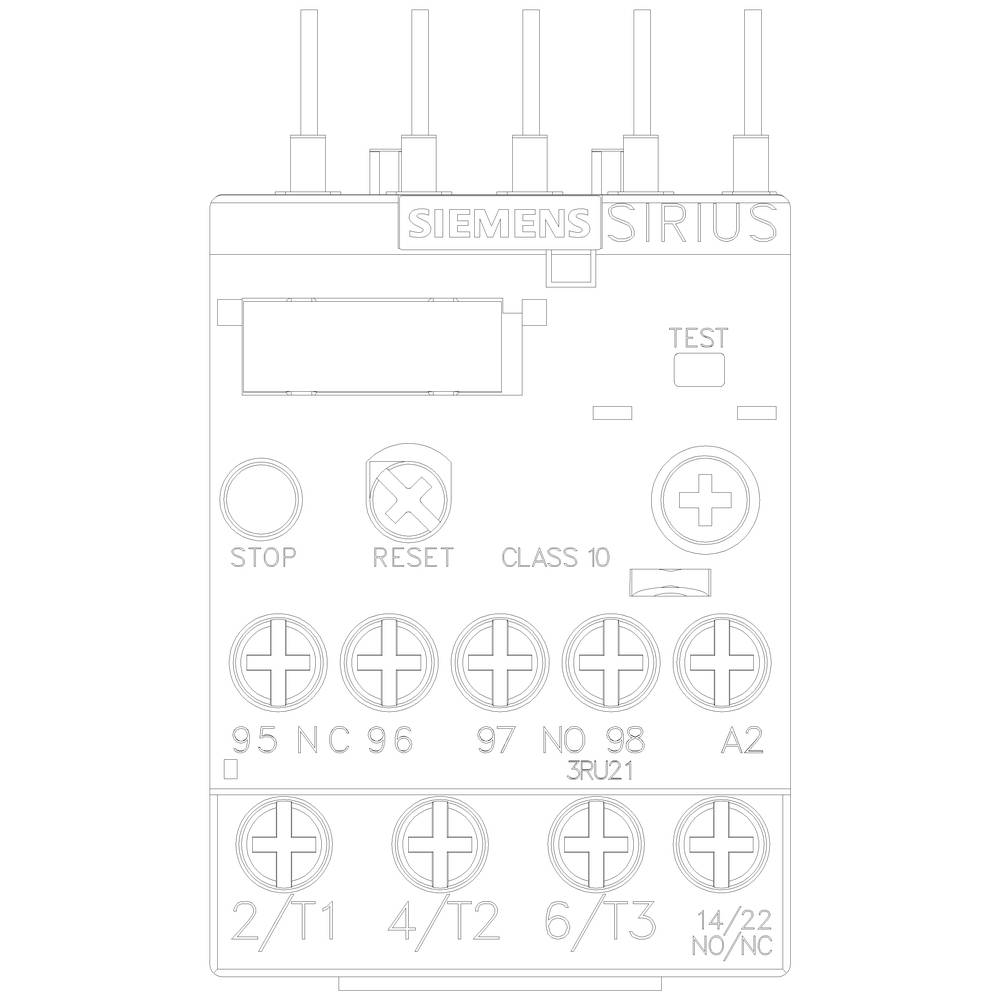Siemens Überlastrelais 690 V/AC 1 Schließer, 1 Öffner 1 St. 3RU2116-0JB0