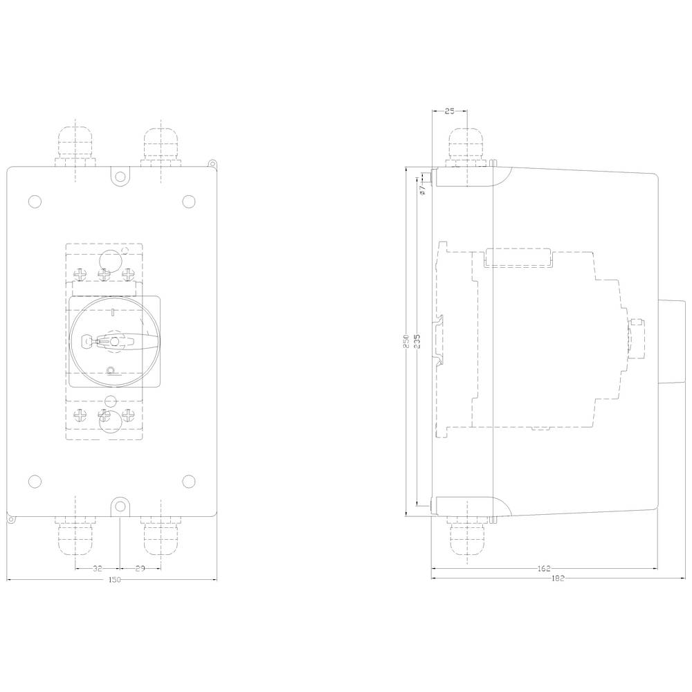 Siemens 3RV1933-1GA00 Gehäuse 1 St. (B x H x T) 150 x 250 x 181mm
