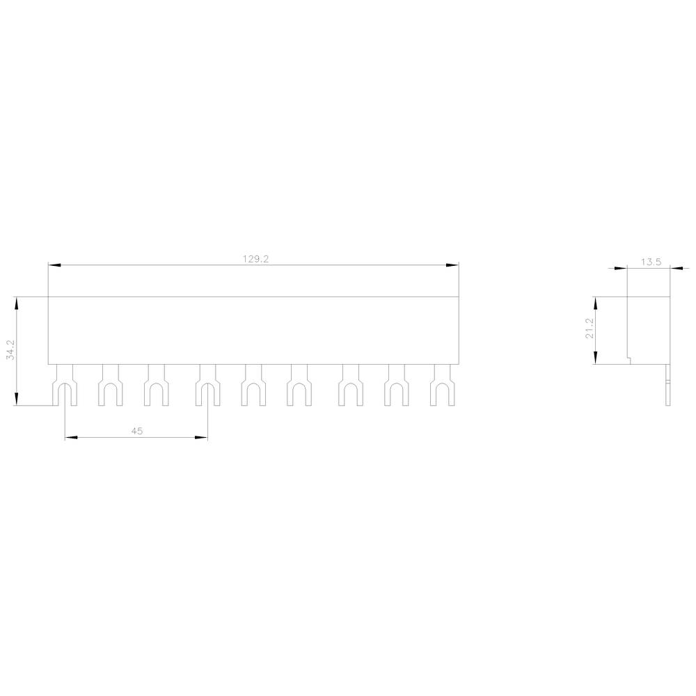 Siemens 3RV1915-1BB Sammelschiene 1St.