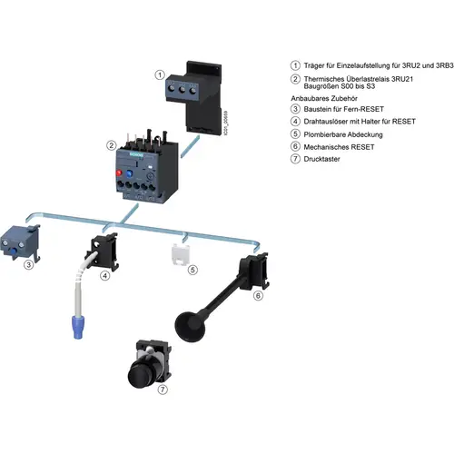 Siemens Überlastrelais 690 V/AC 1 Schließer, 1 Öffner 1 St. 3RU2116-1DB0 Siemens Überlastrelais 690 V/AC 1 Schließer, 1 Öffner 1 St. 3RU2116-1DB0