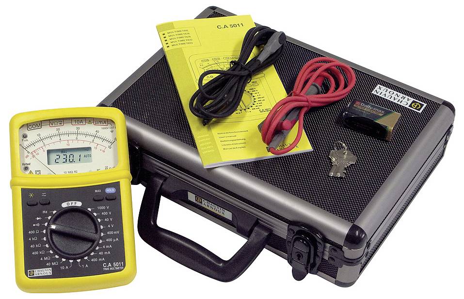 Chauvin Arnoux C.A 5011 Hand-Multimeter digital, analog CAT III 1000 V, CAT IV 600V Anzeige (Counts): 4000