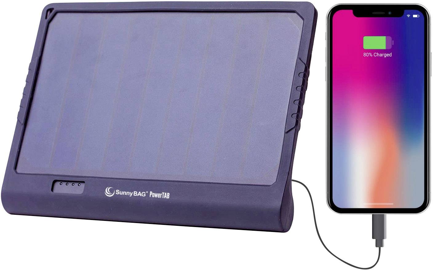 SunnyBag PowerTab 142A_01 Solar-Ladegerät Ladestrom Solarzelle 1100mA 5W Kapazität (mAh, Ah) 6000 mAh