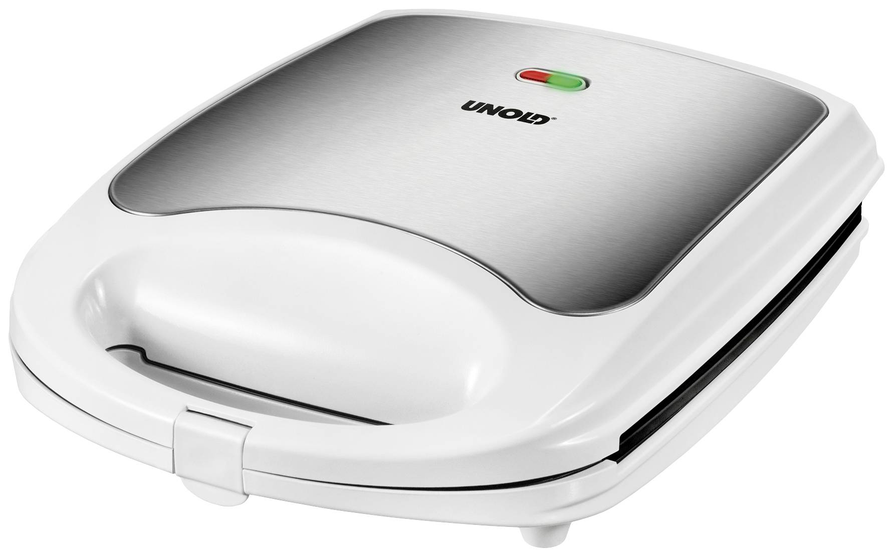 Unold Quadro Sandwich-Toaster klappbar Weiß, Schwarz