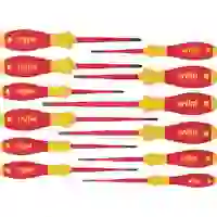Wiha VDE Schraubendreher-Set 12teilig Schlitz, Kreuzschlitz Pozidriv, Kreuzschlitz Phillips, Plus/Minus, Innen-TORX Wiha VDE Schraubendreher-Set 12teilig Schlitz, Kreuzschlitz Pozidriv, Kreuzschlitz Phillips, Plus/Minus, Innen-TORX