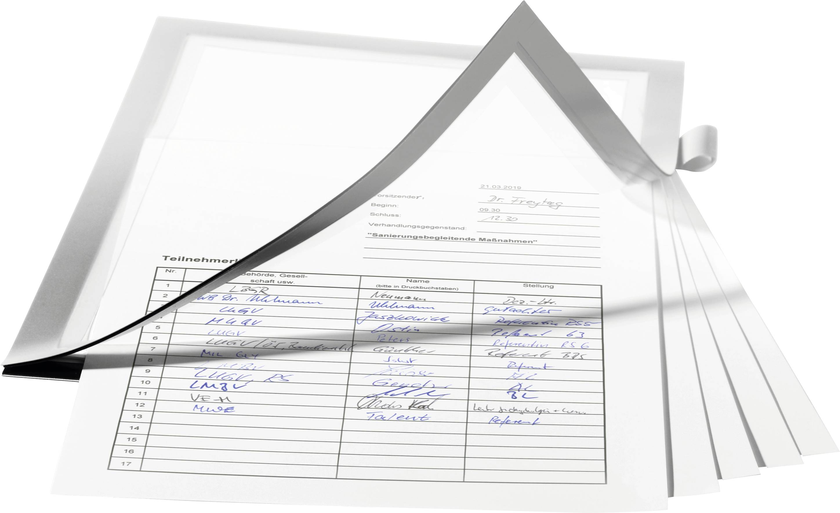 Durable 499323 DURAFRAME NOTE A4 - 4993 Info-Rahmen, selbstklebend DIN A4 Silber (B x H) 238mm x 324mm 1St.