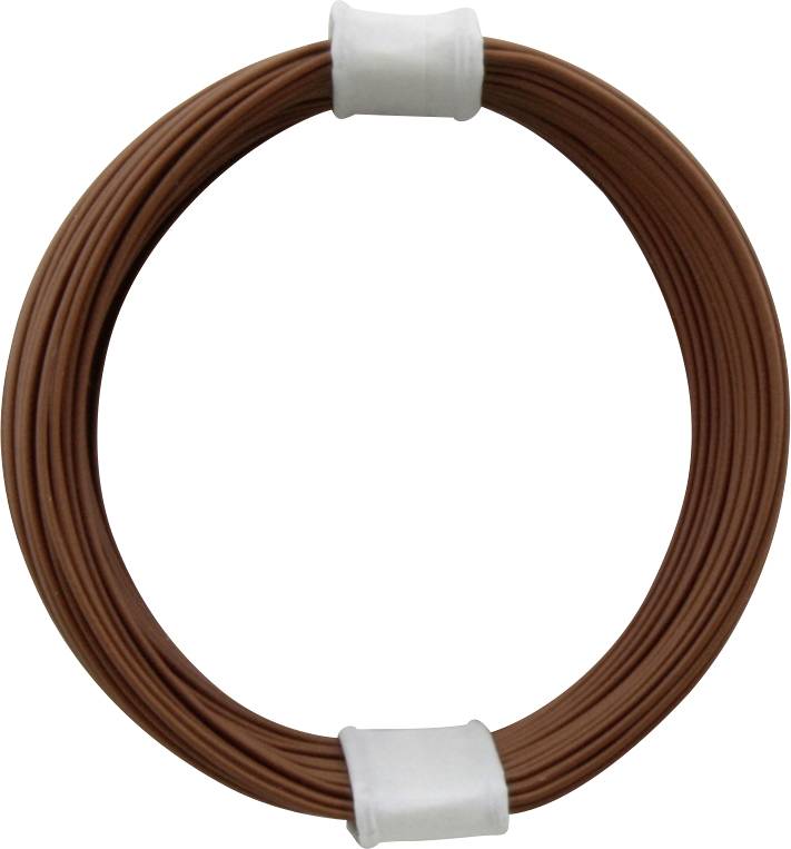 Donau Elektronik 110-8 Litze 1 x 0.04 mm² Braun 10 m