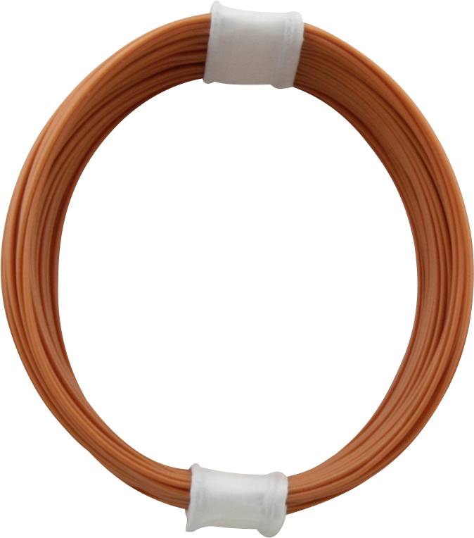 Donau Elektronik 110-7 Litze 1 x 0.04 mm² Orange 10 m