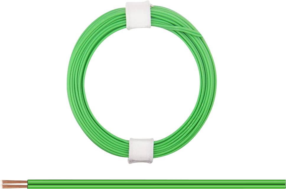 Donau Elektronik 114-44 Litze 2 x 0.08mm² Grün 5m