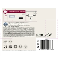 Paulmann LED-Bad-Einbauleuchte LED LED fest eingebaut 6W IP44 Chrom (matt) Paulmann LED-Bad-Einbauleuchte LED LED fest eingebaut 6W IP44 Chrom (matt)